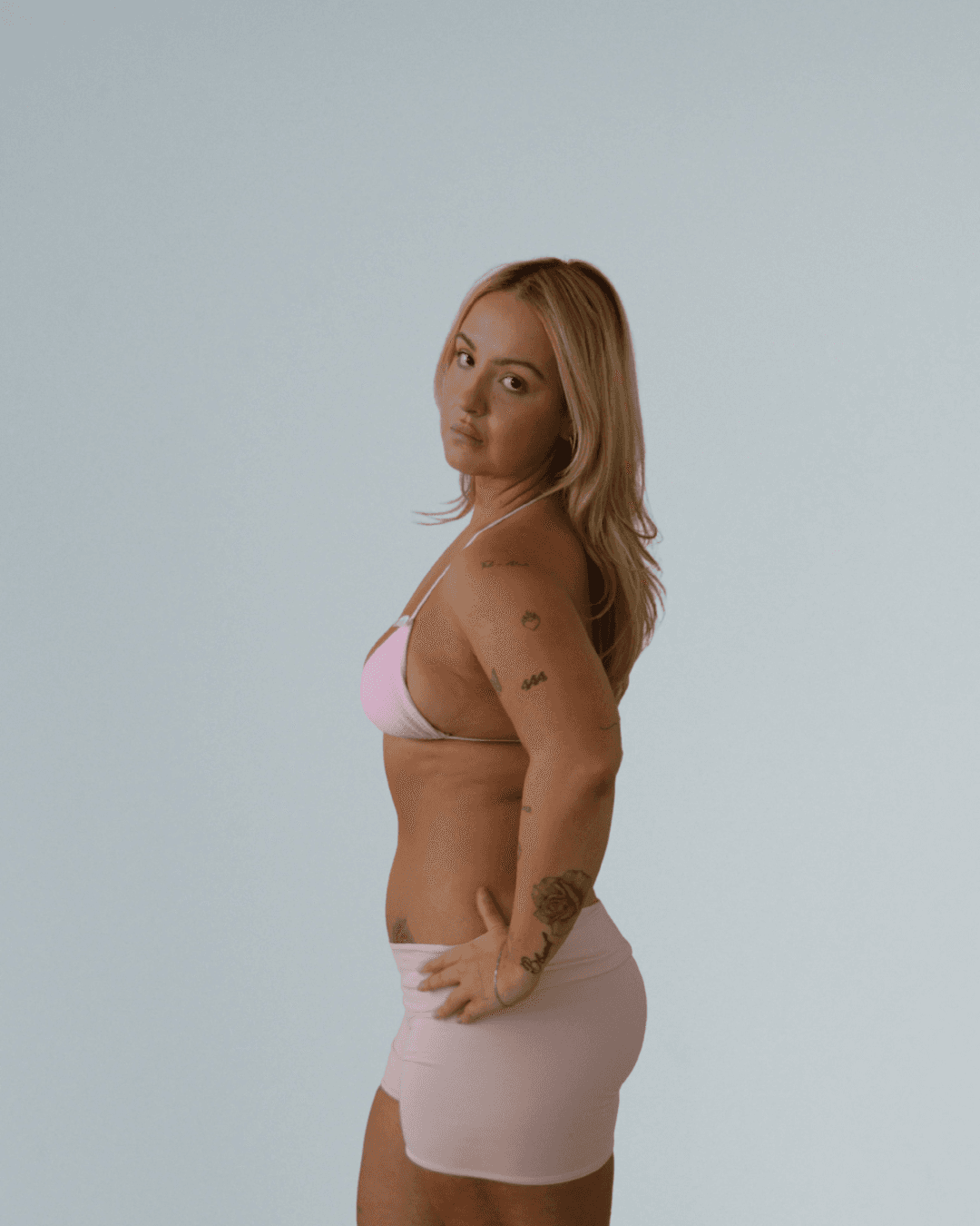main image of Foldover Lounge Short (Baby Pink)